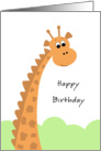 Giraffe Birthday Card For Kids card
