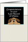 Last Round of Chemo Card-End of Chemo-Dog card