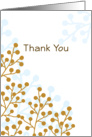 Thank You Greeting Card-Retro Berry Design card