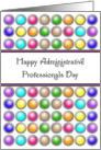 Administrative Professionals Day Greeting Card-Circle Background card