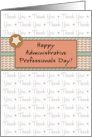 Administrative Professionals Day Greeting Card-Retro Star Design card