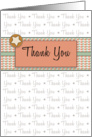 Retro Thank You Card