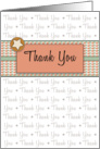 Retro Business Thank You Greeting Card for Customer card
