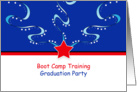 Boot Camp Training Graduation Party Invitation-Patriotic card