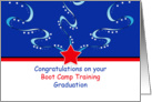Boot Camp Training Graduation Greeting Card - Patriotic card