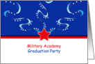 Military Academy Graduation Party Invitation - Patriotic card