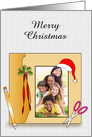 Customizable Christmas Scrapbooking Photo Card