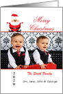 Christmas Customizable Santa Photo Card
