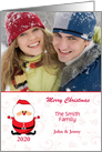 Christmas Santa Claus Photo Card-Merry Christmas-Customizable card