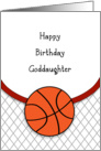 Goddaughter Birthday Basketball Card
