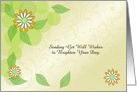 Get Well Encouragement Card-Flowers-Customizable Text card