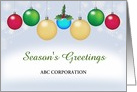 From Business Christmas Card with Ornaments-Customizable Text card