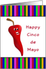 Happy Cinco De Mayo Greeting Cards-Chili Pepper card