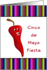 Cinco De Mayo Fiesta Party Invitation-Chili Pepper card