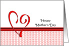 Mother’s Day Greeting Card with Open Heart Design card