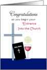 RCIA Rite of Christian Initiation in the Church-Convert-Bible-Greeting card