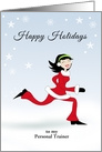 Fitness Trainer- Christmas Greeting Card-Customizable Text card