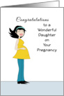 Congratulations Greeting Card for Daughter Expecting a Baby-Pregnancy card