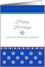 Christmas Happy Holidays Greeting Card-Snowflakes-Customizable Text card