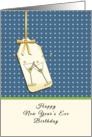 Happy New Year’s Eve Birthday-Greeting Card-Martini Glasses card