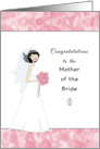Congratulations to the Mother of the Bride Wedding Greeting Card-Bride card
