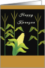 Happy Kwanzaa Greeting Card-Corn-Corn Stalk card