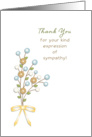 Sympathy-Bereavement-Condolences-Memorial Thank You Card