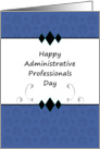 Happy Administrative Professionals Day Greeting Card-Black Diamond card