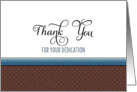 Employee Anniversary Greeting Card-Thank You Card-Dedication card