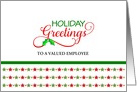 For Employee-Business Christmas Greeting Card-Stars-Customizable Text card