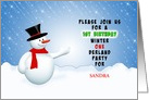 1st Birthday Party Invitation-Winter ONEderland Greeting Card-Custom card