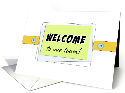For New Employee Business Welcome to the Team card (1020203)