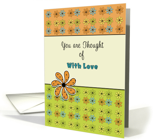 For Cancer Patient Thinking of You Get Well Greeting Card-Flowers card