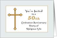 Religious Life Anniversary  Invitations from Greeting Card 