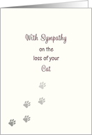 Loss of Cat Pet...