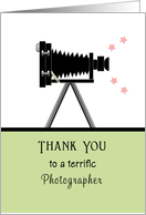 For Photographer Thank You Card for Wedding Photographer-Camera card