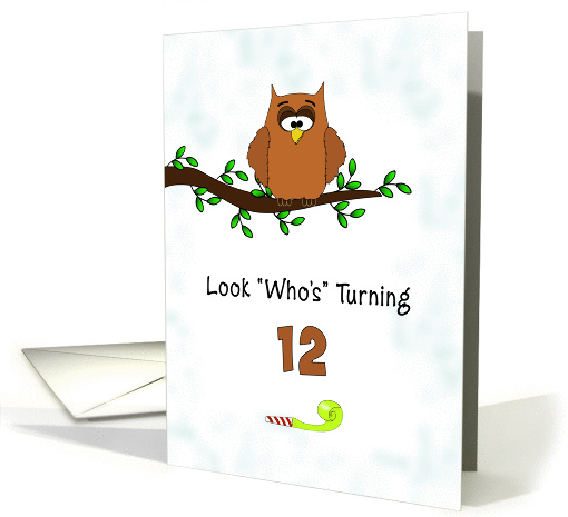 Birthday Greeting Card for Twelve Year Old-12th... (1041695)
