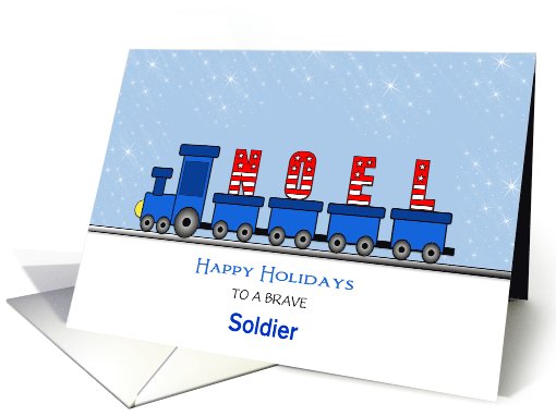 For Soldier Christmas Train Greeting Card-Noel-Happy... (1052499)