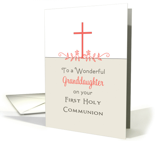For Granddaughter First Holy Communion Greeting... (1054057)