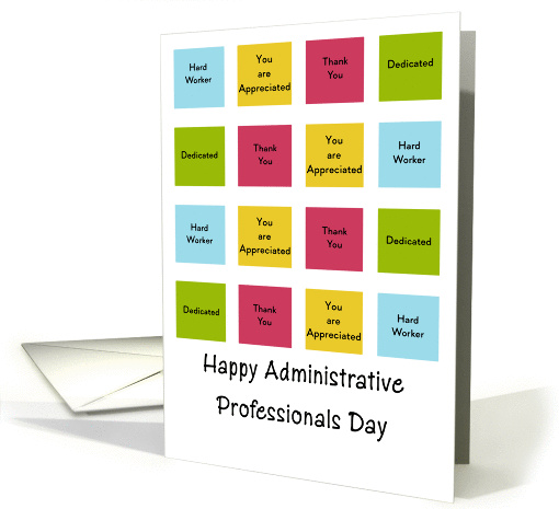 For Employees Administrative Professionals Day card (1062725)