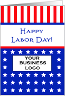Labor Day Greeting Card-Company Logo Photo Card