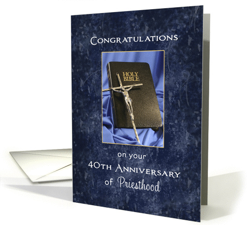 For Priest 40th Anniversary Greeting Card of... (1086116)