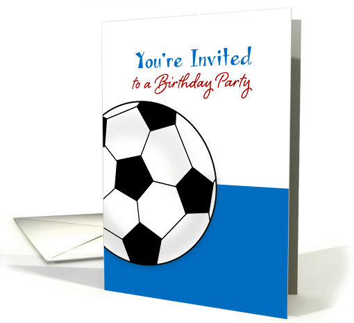 Soccer / Futbol Birthday Party Invitation Card - Soccer... (1096082)
