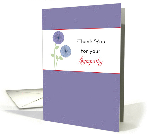 Sympathy / Condolences Thank You for Your Sympathy card (1096648)