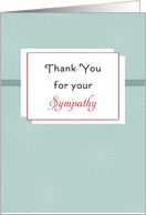 Thank You for Your Sympathy Greeting Card-Condolences-Bereavement card