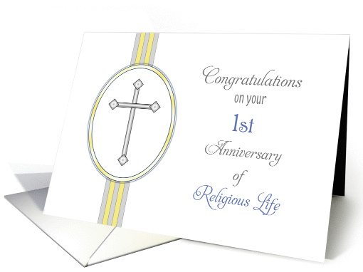 1st Ordination Anniversary Congratulations Card-Religious... (1099514)