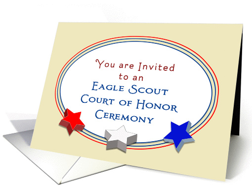 Eagle Scout Ceremony Party Invitation-Court of Honor-Red,... (1107876)