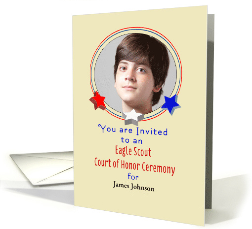 Custom Photo Card Eagle Scout Party Invitation-Court of... (1107878)