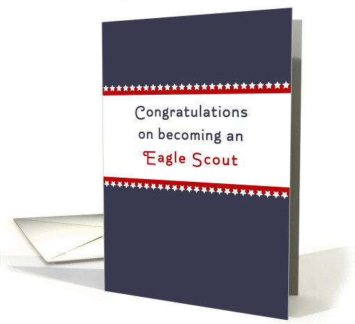 Eagle Scout Greeting Card-Court of Honor Congratulations card