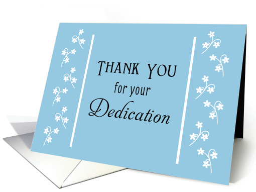 For Employee Thank You Greeting Card - Blue Border card (1108766)